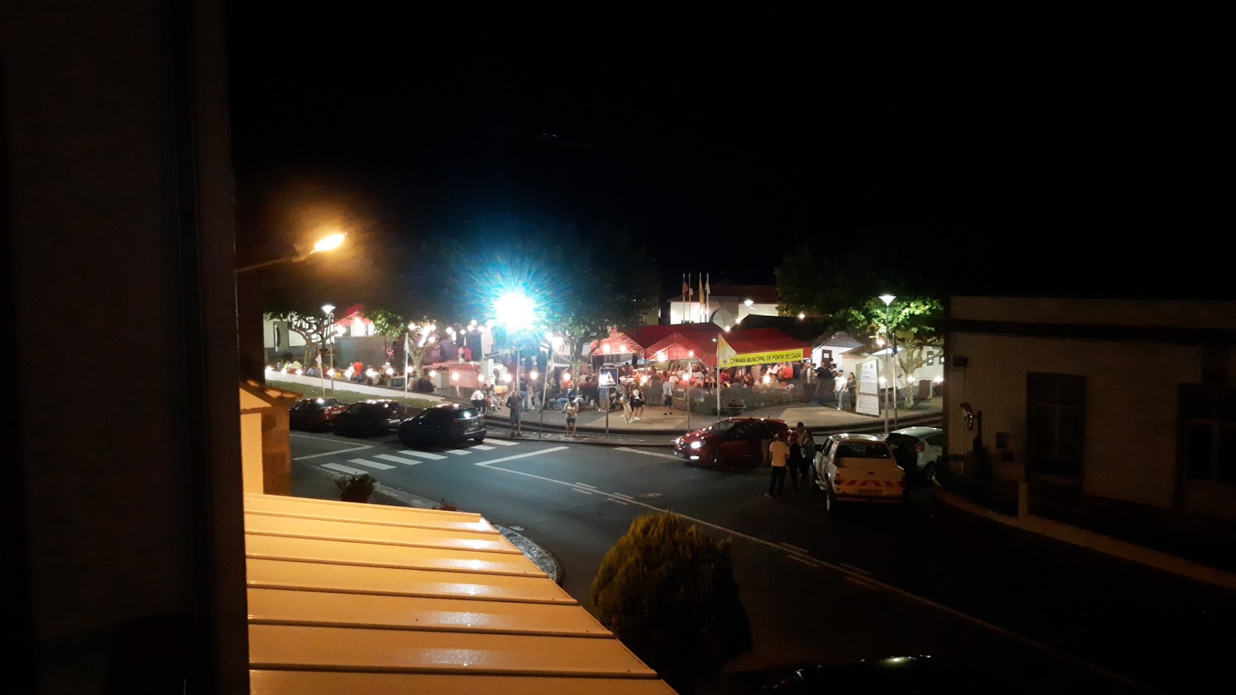 Nighttime view from A Casa Sousa over Ginetes